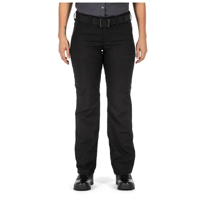5.11 Tactical Womens Apex Pants Water and Stain Resistant Performance Cargo Pants Gusseted Black (ABR) 12 Regular