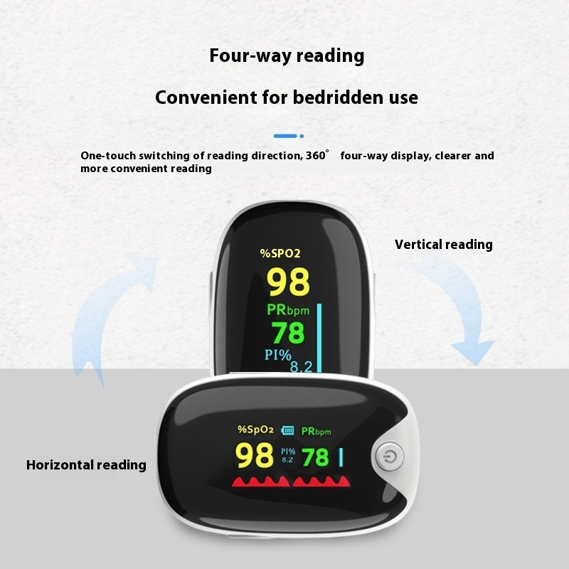 Blood Oxygen Monitor AD901 Finger Clip Oximeter – Heart Rate & SpO2 Detector