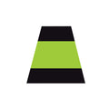 BLACK AND GREEN TRIPLE STRIPE REFLECTIVE HELMET (TET) TETRAHEDRON