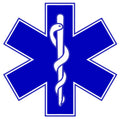 BLUE STAR OF LIFE REFLECTIVE HELMET DECAL