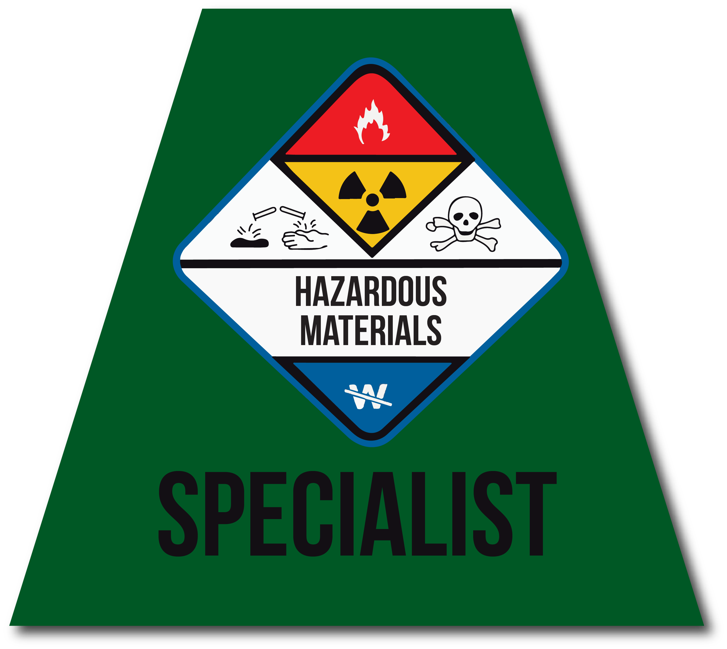 HAZMAT SPECIALIST REFLECTIVE HELMET (TET) TETRAHEDRON