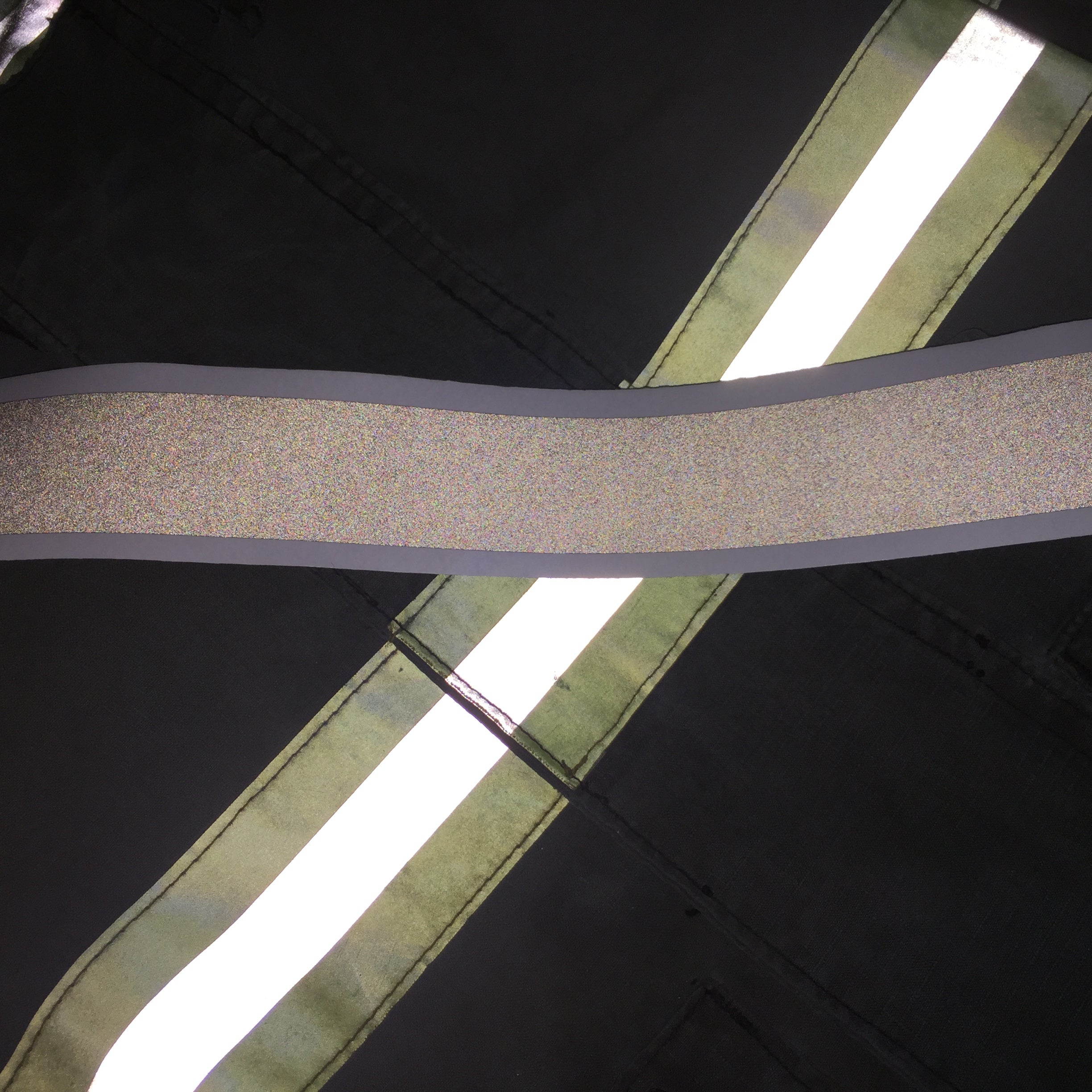 MATTE BLACK REFLECTIVE HELMET TRIM