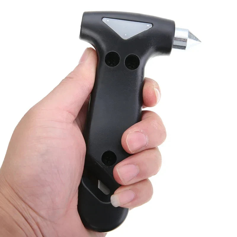 Mini Emergency Car Hammer | Safety Escape Tool with Seatbelt Cutter and Window Breaker