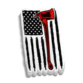 Redline Axe Flag Sticker