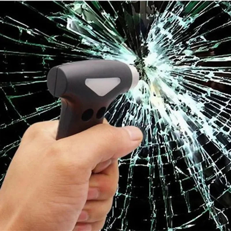 Mini Emergency Car Hammer | Safety Escape Tool with Seatbelt Cutter and Window Breaker