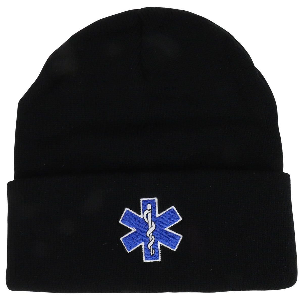 Broner Hats Military and Law Enforcement Watch Cap Cuff Beanie (One Size EMT Black)